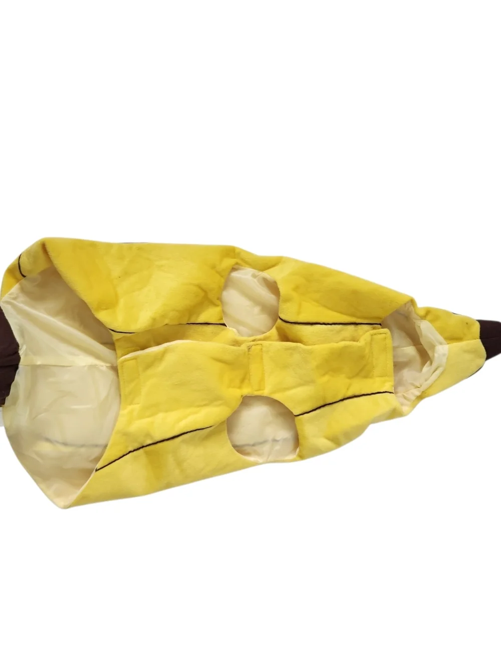 New Moochie & CO Plush Banana Dog Costume Large with Brown Tip